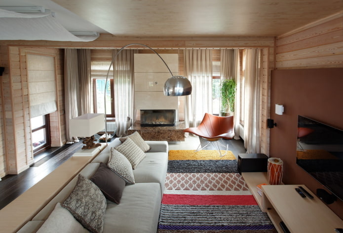 sala de estar em estilo moderno