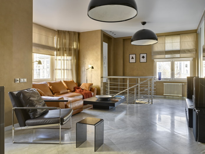 decoração de sala de estar no interior da casa