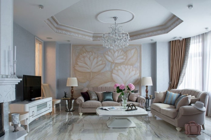 decoração de sala de estar no interior da casa
