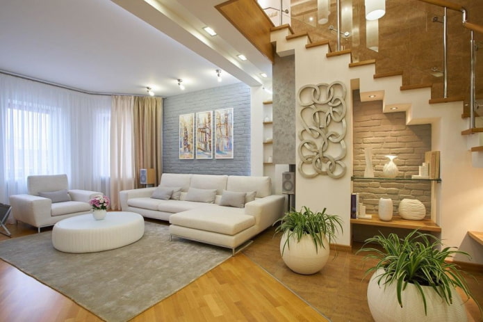 Sala de estar em uma casa particular