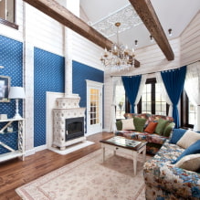 Como projetar o interior de uma sala de estar em uma casa particular?-7