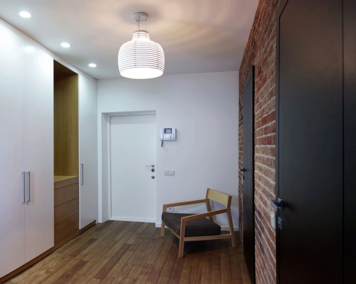 Corredor com elementos de loft