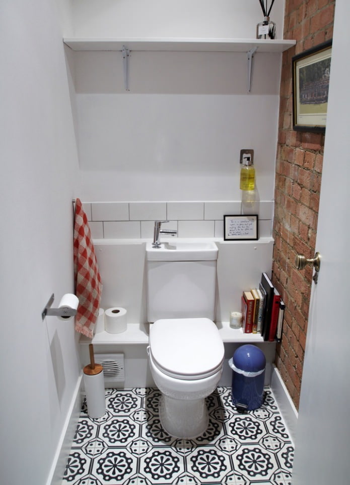 banheiro em estilo loft