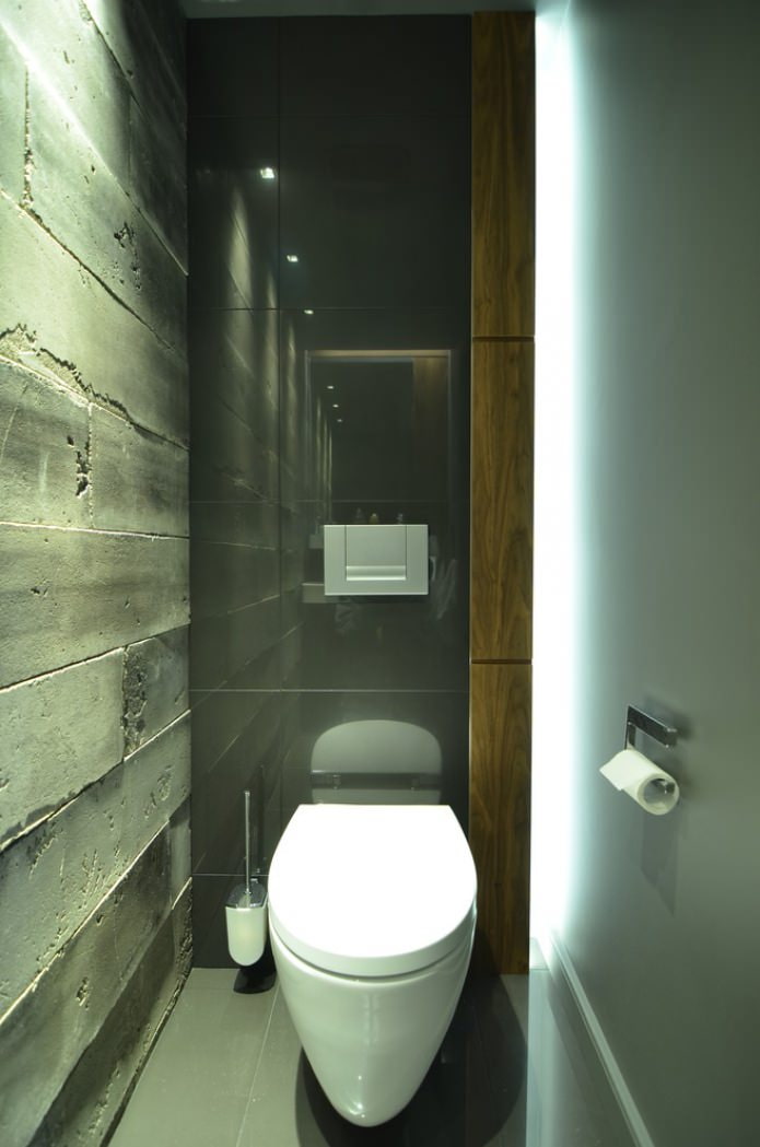banheiro estilo loft