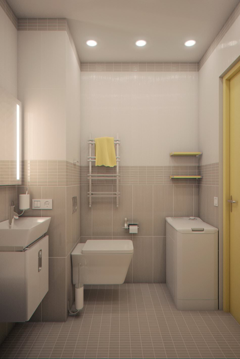 interior de um pequeno estúdio de 28 m².