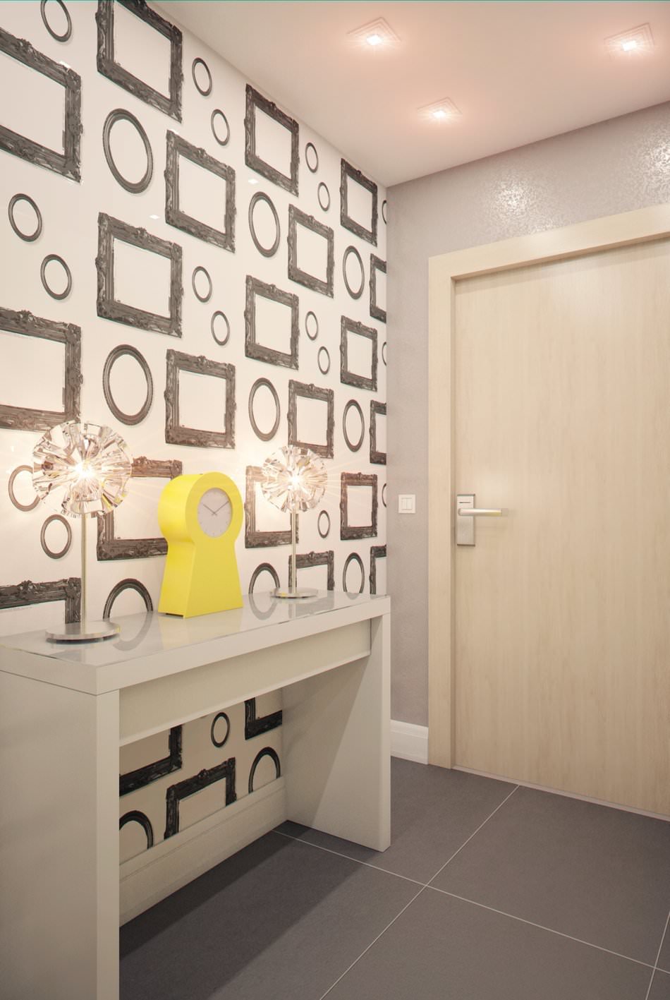 interior de um pequeno estúdio de 28 m².