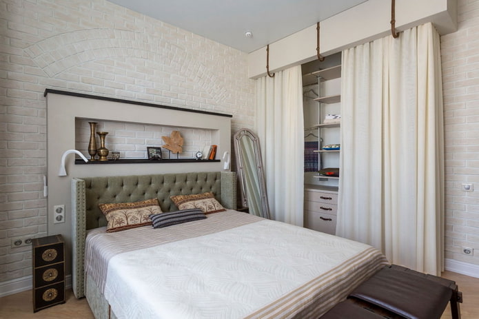 decoração de parede de tijolo claro