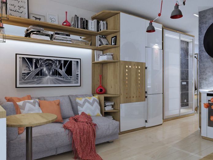 estúdio compacto de 18 m².