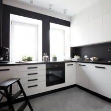 Interior em preto e branco: características de design, 60 fotos - 5