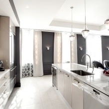 Interior em tons de preto e branco: características de design, 60 fotos - 3