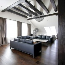 Interior em preto e branco: características de design, 60 fotos - 9