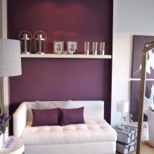Interior em tons de roxo: combinações, avaliação por cômodos, 70 fotos - 14