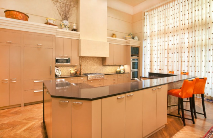 conjunto de cozinha pêssego