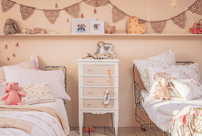 Shabby chic no quarto do bebê