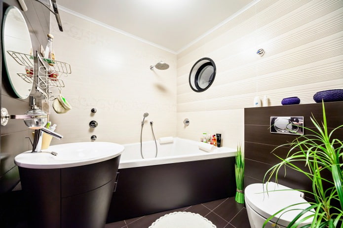 interior do banheiro em estilo moderno 