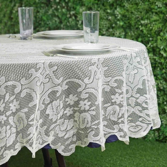 Toalha de mesa de tule vintage