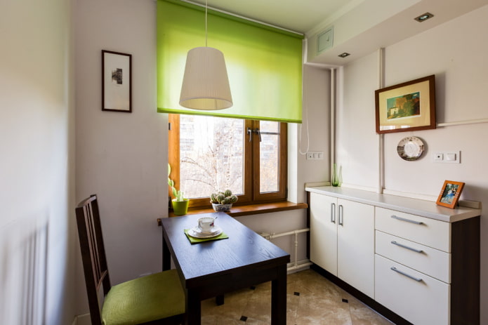 Cortinas verde-claro