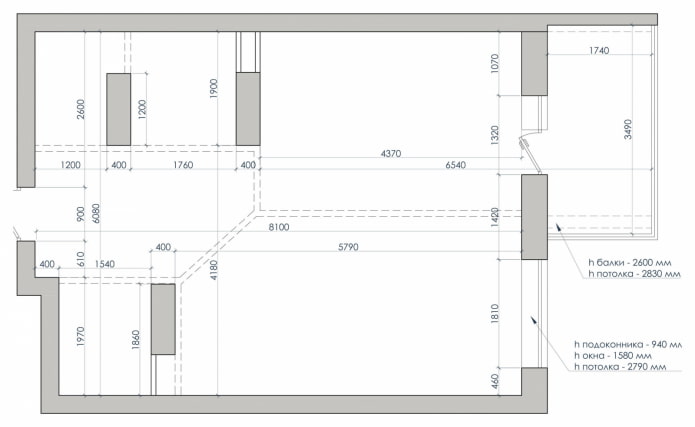 Layout antes da reforma