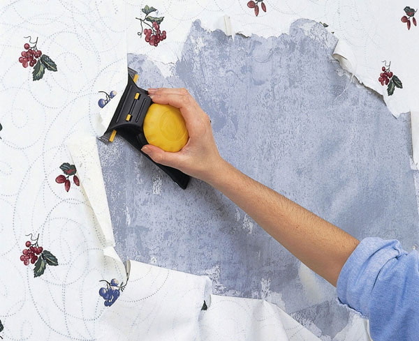 remoção de papel de parede