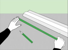 Como colar o pedestal do teto em um teto tenso: preparação