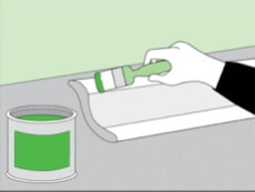 Como colar o rodapé no teto tenso: aplicando cola