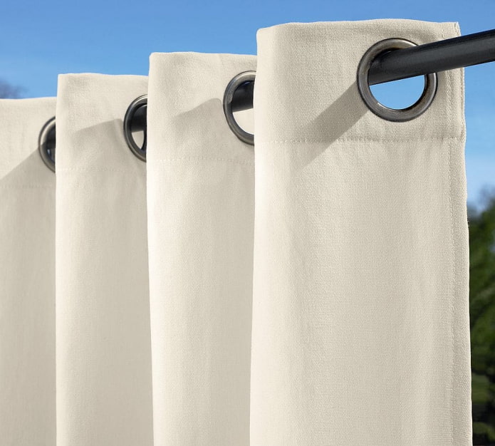 como lavar cortinas com argolas
