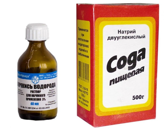 Bicarbonato de sódio e água oxigenada contra calcário
