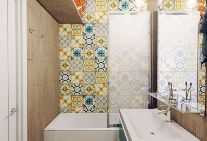 projeto de um banheiro combinado de 3,82 m².