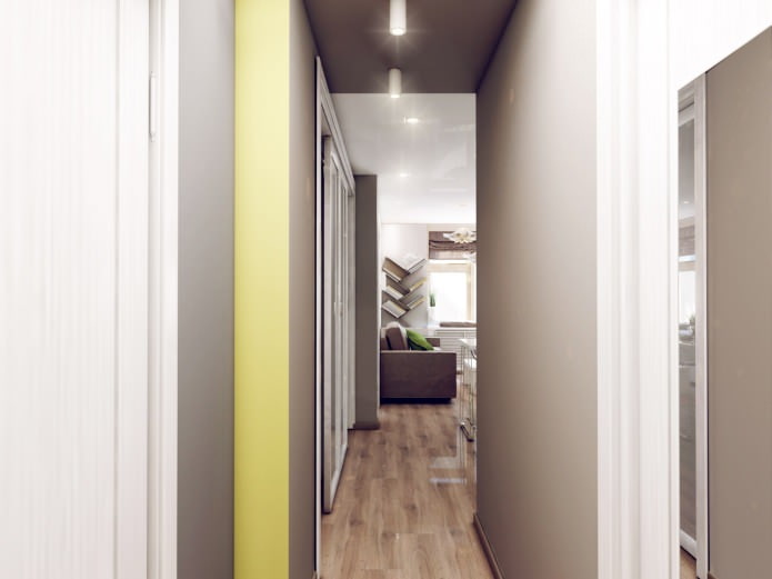 projeto de um corredor de 3,1 m².