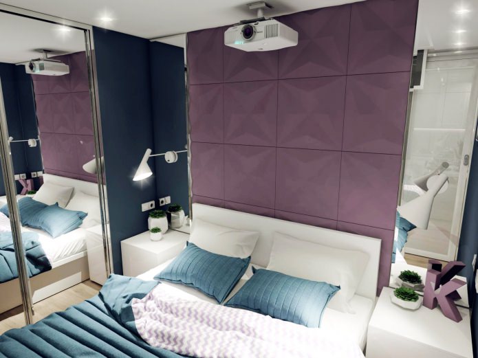 projeto de um quarto de 7,43 m².