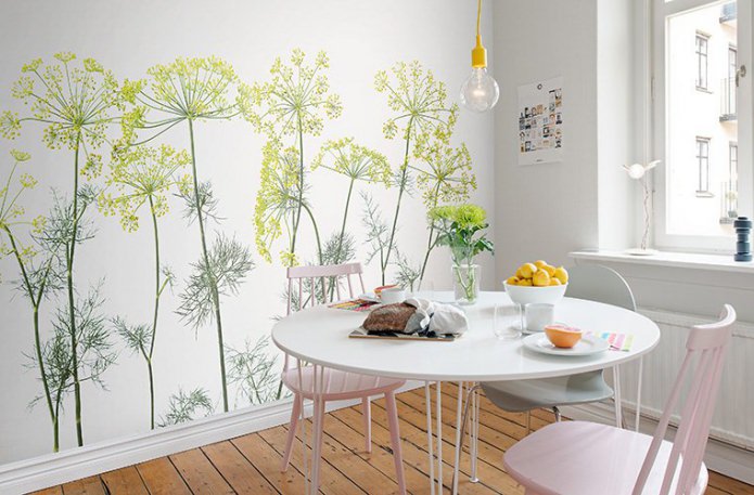 papel de parede branco com estampa
