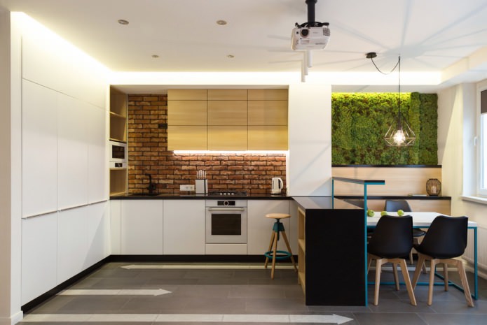 tijolo em estilo ecológico