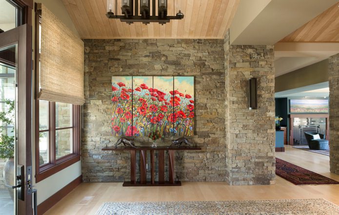 decoração de interiores com pedra natural