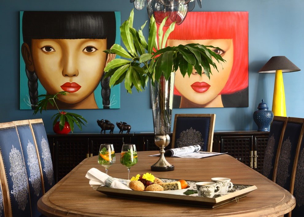 Pinturas no interior