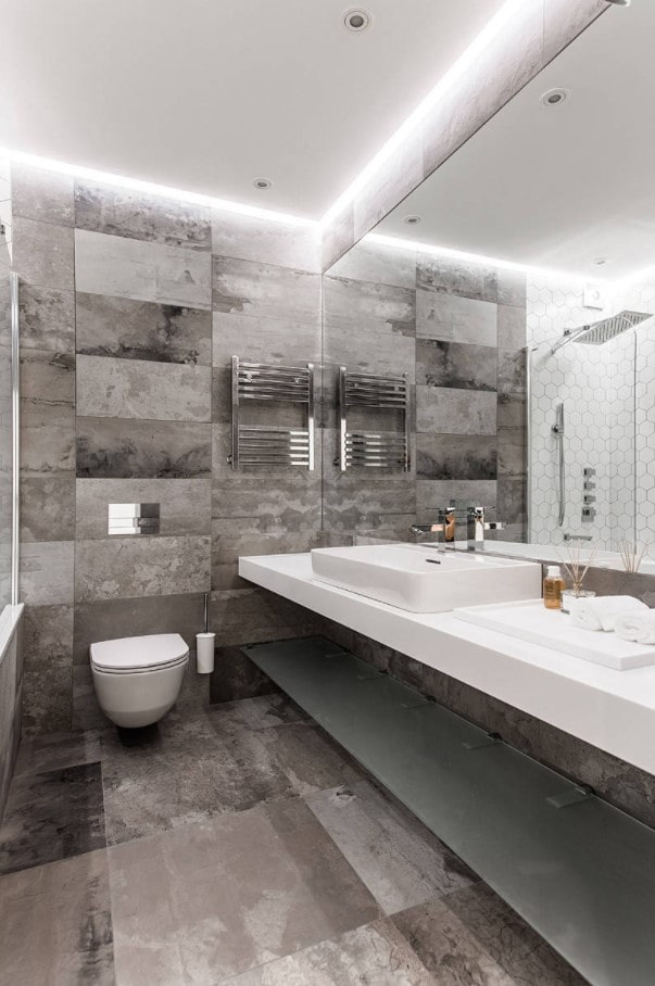 textura de porcelanato com efeito de concreto