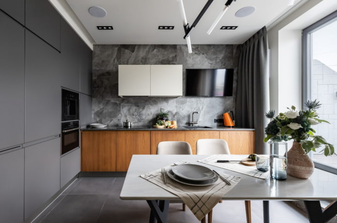 avental de porcelanato para cozinha