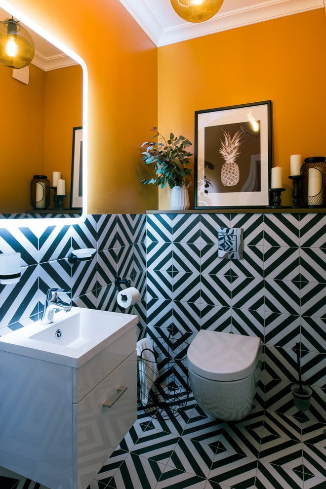 Prateleira com decoração