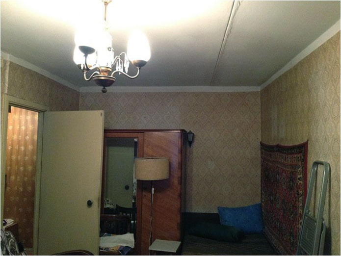 Sala de estar antes da reforma