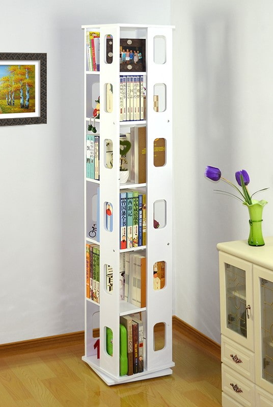 estante para livros no interior
