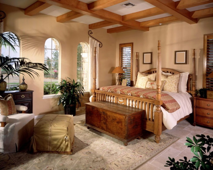 quarto em estilo colonial