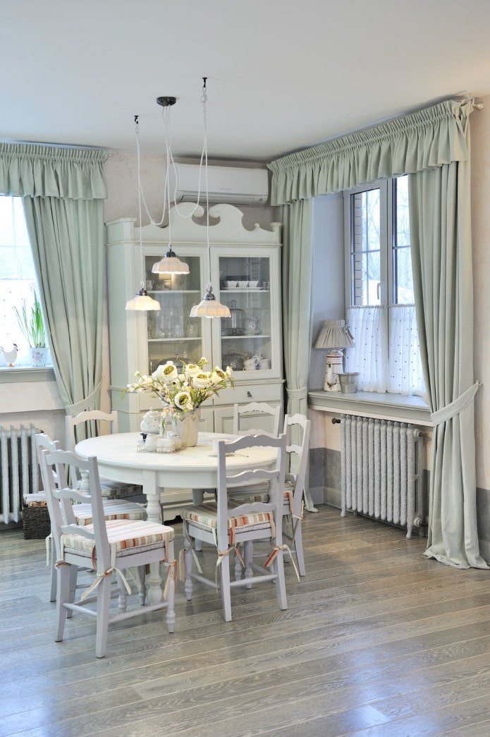 cortinas de diferentes comprimentos