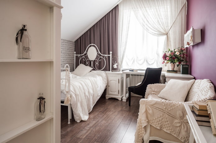 quarto para uma adolescente no estilo provençal