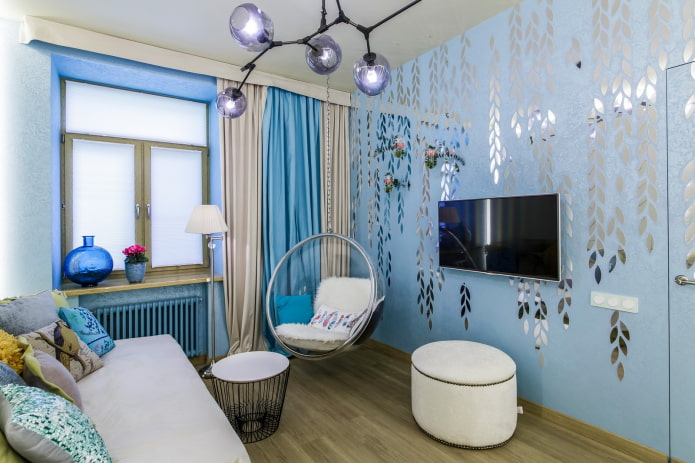 quarto de adolescente em estilo hi-tech