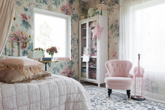 quarto shabby chic para uma adolescente