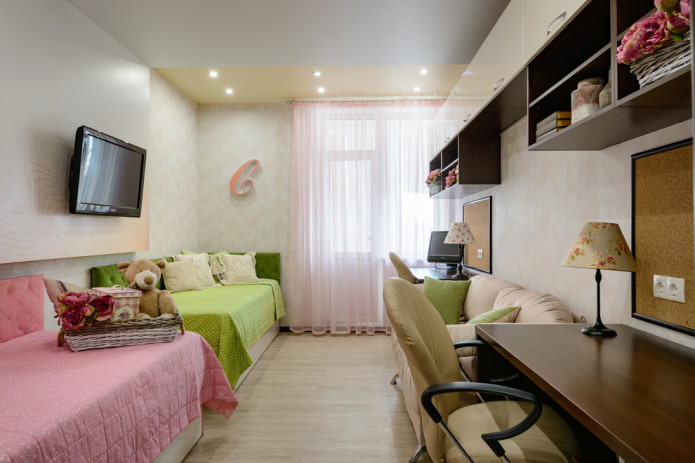 projeto de quarto para duas alunas