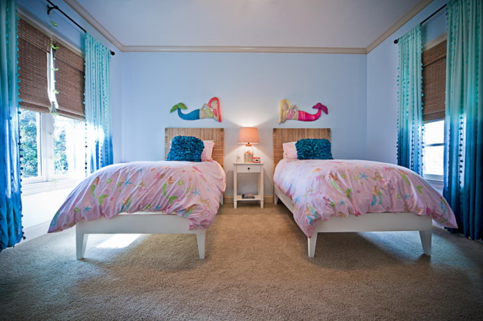projeto de quarto para duas meninas