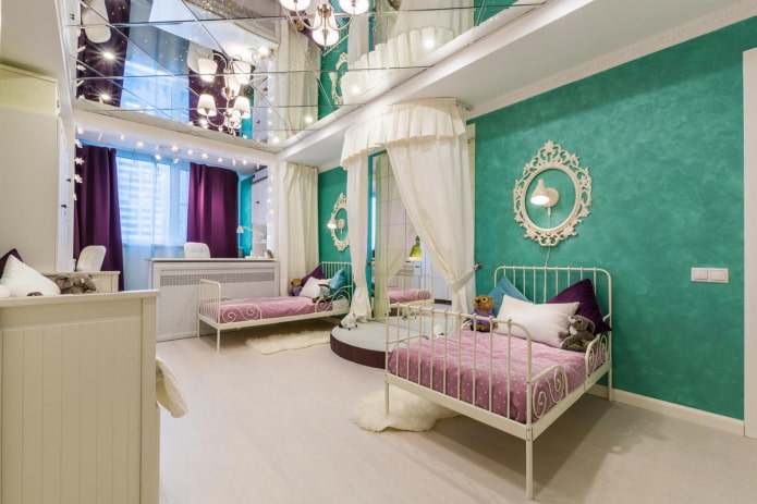 design de um quarto para duas meninas