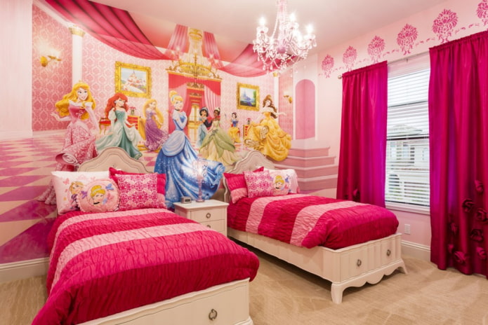 design de um quarto para duas meninas