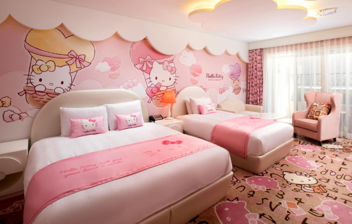 projeto de quarto para duas meninas