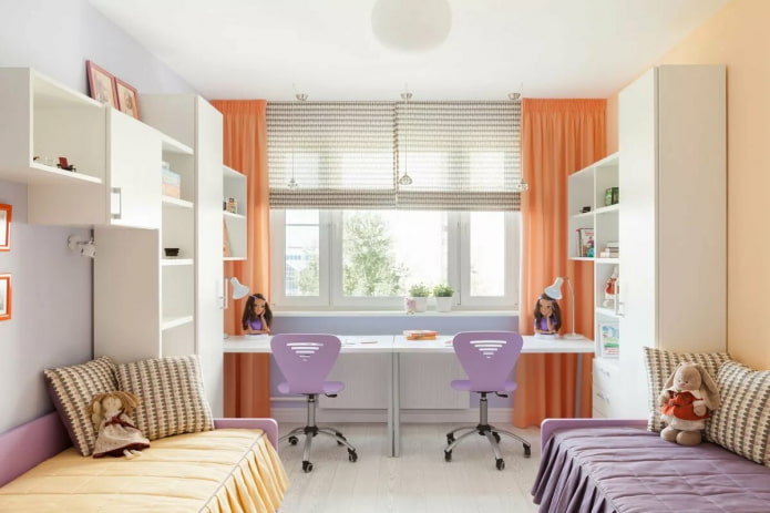 quarto infantil para duas meninas